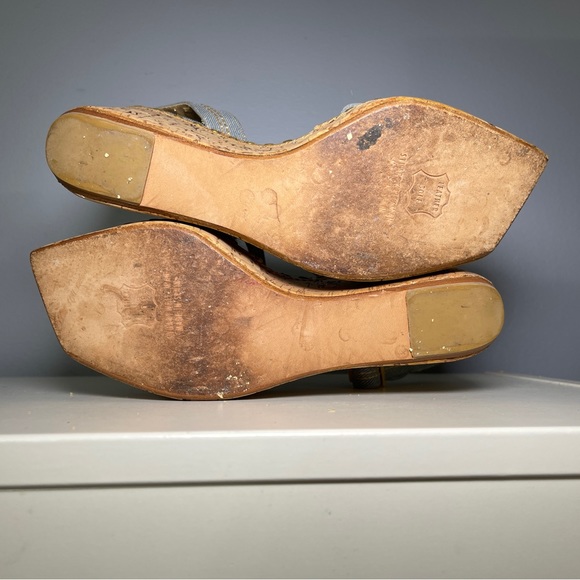 Stuart Weitzman Heels Size 9 Cork
Wedge Platform Light Blue - Picture 7 of 8